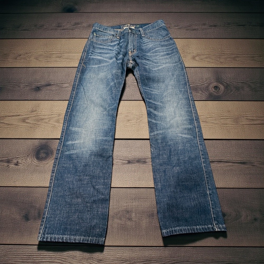 Levi Strauss Co 539 Vintage Straight Eco Jeans Mens W32 L30 Blue Denim Green Tag